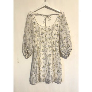 Brock Collection X H&M Dress XS Floral Wildflower Mini Boho Designer